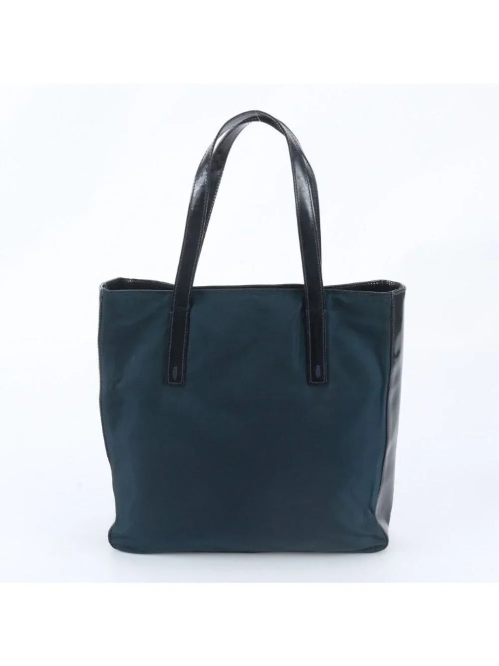 Prada White Tessuto Nylon Leather Tote Bag Shoulder Business Document